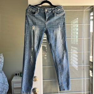 Z Co Distressed Denim straight leg Jean